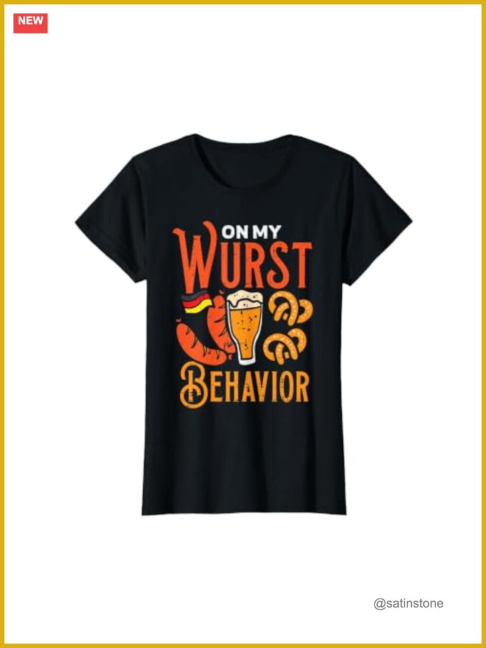 Funny Oktoberfest Bavarian Novelty T-Shirt for Women